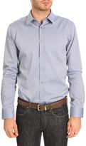 Thumbnail for your product : HUGO BOSS Elisha Slim Blue Motif Slim Fit Shirt