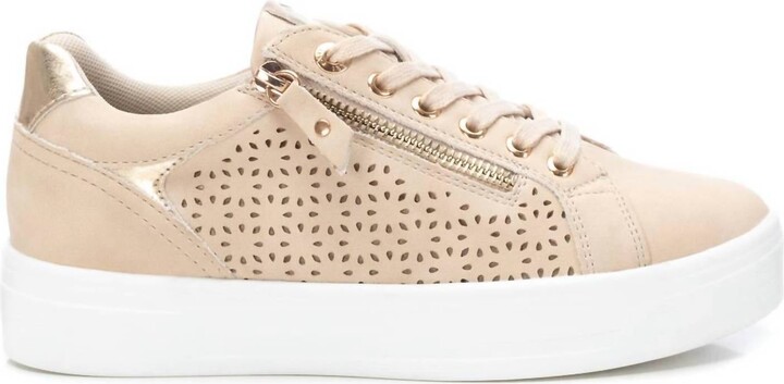 Xti Women's Faux Leather Sneakers In Beige
