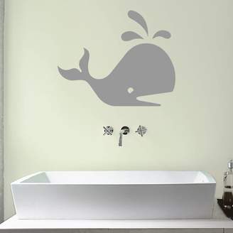Mirrorin Whale Bathroom Vinyl Wall Sticker