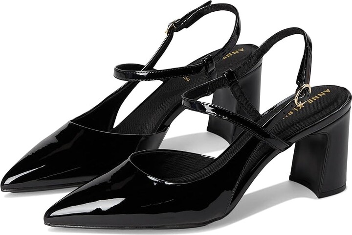 Anne Klein Bliss High Women's Heels Black Patent : 9 M, Leather/Rubber