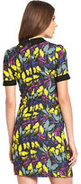 Thumbnail for your product : Definitions Butterfly Embellished Collar Shift Dress in Print Size 14