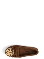 Thumbnail for your product : Minnetonka 'Kitty - Leopard' Moccasin (Walker, Toddler, Little Kid & Big Kid)
