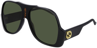 Gucci Men's GG0785S Upside-Down Aviator Sunglasses - ShopStyle