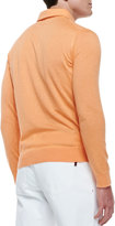 Thumbnail for your product : Vince Isaia Cashmere Long-Sleeve Polo, Orange
