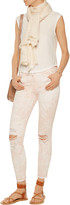 Thumbnail for your product : J Brand Tie-dye cropped mid-rise skinny jeans