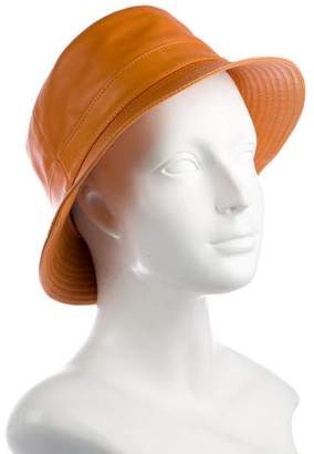 Hermes Chapeaux Motsch x Lambskin Bucket Hat