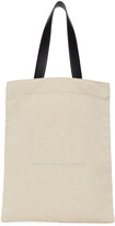 Thumbnail for your product : Jil Sander SSENSE Exclusive Off-White Medium Flat Shopper Tote