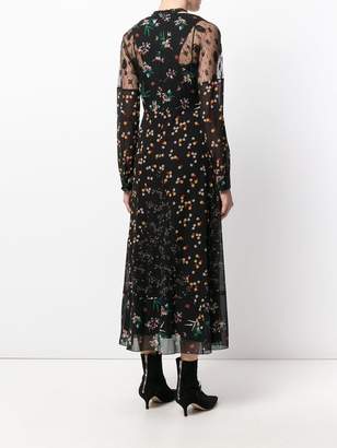 RED Valentino floral printed sheer dress