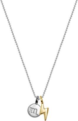 Alex Woo Sterling Silver & 14K Yellow Gold Mini Scorpio Pendant Necklace