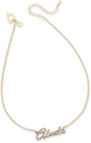 Thumbnail for your product : Thalia Sodi Gold-Tone Pavé "Abuela" Scripted Pendant Necklace, Only at Macy's