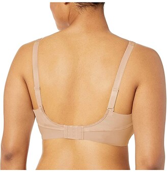 Bali Womens One Smooth Side Smoothing Foam Underwire Bra, 34B, Black/Soft  Taupe 