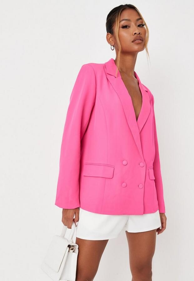 bright pink blazer