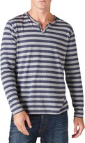 Thumbnail for your product : Lucky Brand Stripe Burnout Long Sleeve Henley