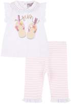 Thumbnail for your product : MonnaLisa Flip-Flop Printed T-Shirt And Leggings