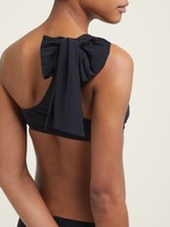 Thumbnail for your product : Araks Phoebe Bow-detail Bikini Top - Black