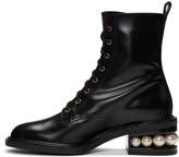 Thumbnail for your product : Nicholas Kirkwood Black Casati Pearl 35mm Combat Boots