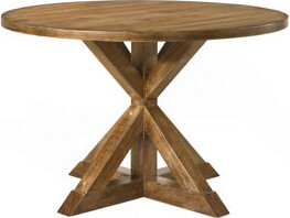 Weathered Oak Finish Dining Table