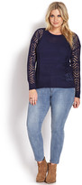 Thumbnail for your product : Forever 21 FOREVER 21+ Off-Duty Open-Knit Sweater