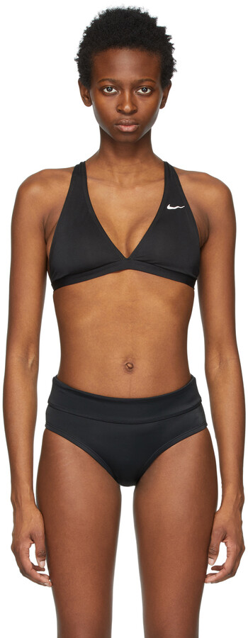 Nike Black Tie-Back Bikini Top - ShopStyle Two Piece Swimsuits