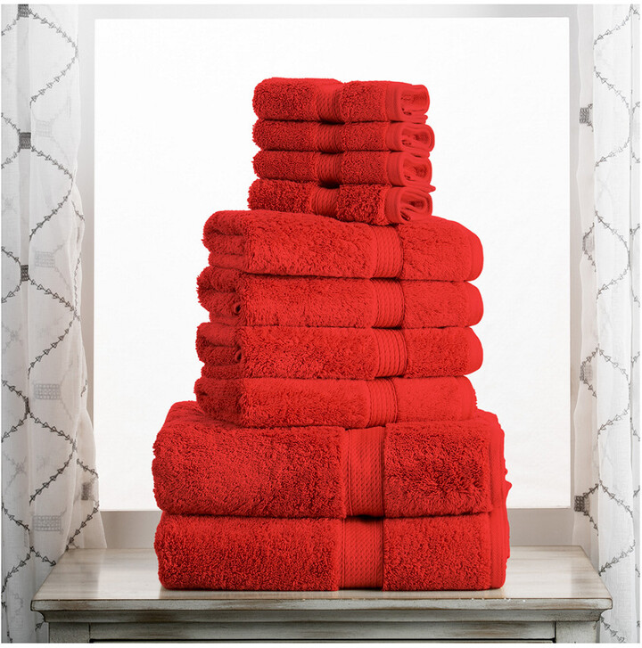 Superior Highly Absorbent 10Pc Ultra Plush Egyptian Cotton Towel Set -  ShopStyle