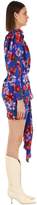 Thumbnail for your product : Magda Butrym Lagos Printed Ruched Silk Mini Dress