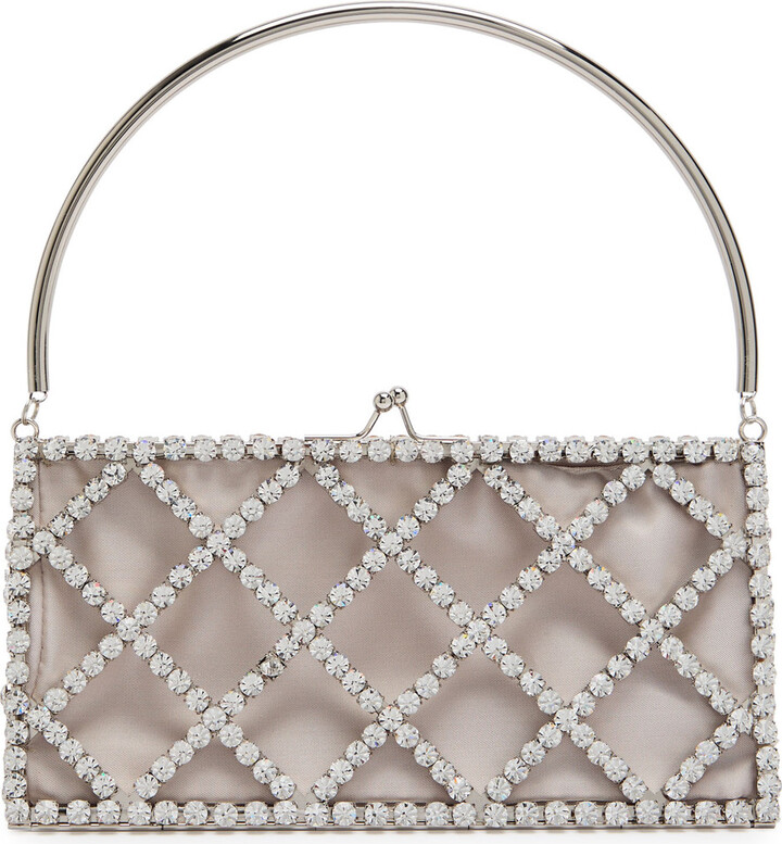 Rosantica Garofano Crystal-embellished Satin Shoulder bag