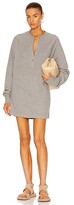 Thumbnail for your product : Marissa Webb So Uptight Plunge Henley Sweatshirt Dress in Grey