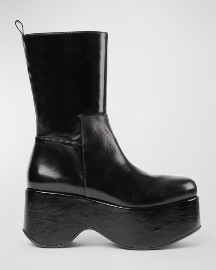 Paloma Barceló Eider Malory Leather Platform Boots - ShopStyle