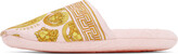 Thumbnail for your product : Versace Underwear Pink Baroque Slippers