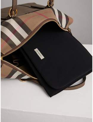 Burberry House Check and Leather Baby Changing Bag