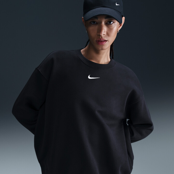 oversized black nike sweatshirt