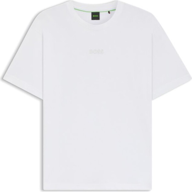 HUGO BOSS Cotton-jersey T-shirt with logo detail
