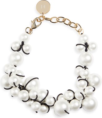Robin's Egg Blue + Gray Pearl Cluster Necklace, Handmade Women's Neckl –  Polka Dot Drawer