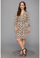 Thumbnail for your product : MICHAEL Michael Kors Size Print Chain Tie Dress