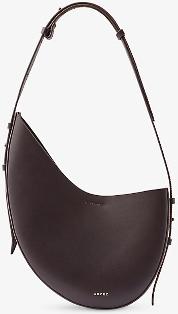 soeur Womens Bordeaux Fonce Wino Leather Shoulder Bag 1 Size