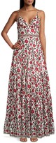 Thumbnail for your product : Agua by Agua Bendita Floral Linen Maxi Dress