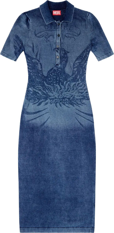 Diesel M-Fenny denim button-up dress