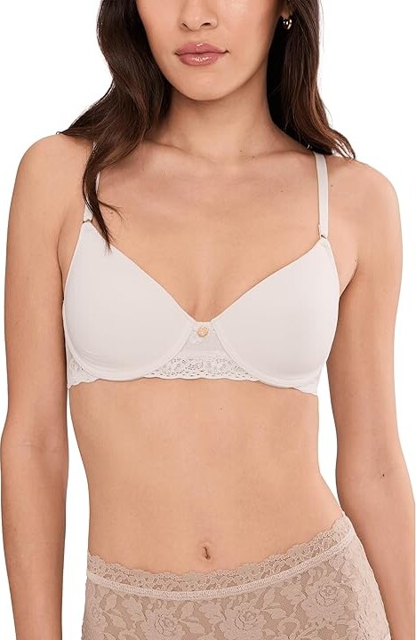 Natori Bliss Perfection Contour Underwire Women's Bra Coconut : 38D, Elastane/Nylon/Polyester