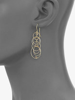 Thumbnail for your product : Roberto Coin Mauresque Diamond & 18K Yellow Gold Hoop Drop Earrings