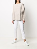 Thumbnail for your product : Brunello Cucinelli Suede Panelled Pullover Jumper