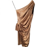 Thumbnail for your product : LA PETIT S***** Gold Polyester Dress