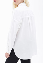 Thumbnail for your product : Forever 21 Boxy Collared Button-Down