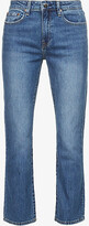 Thumbnail for your product : Pistola Denim Lennon boot-cut high-rise cropped stretch-organic denim-blend jeans