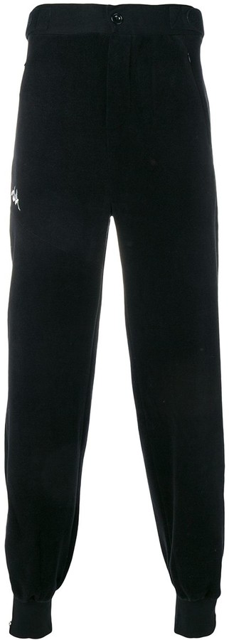 kappa side stripe track pants