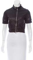 Thumbnail for your product : Giorgio Brato Cropped Leather Jacket