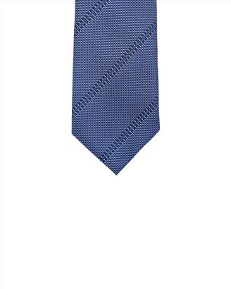 Jaeger Silk Texture Block Stripe Tie