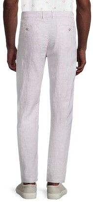 Saks Fifth Avenue Flat-Front Linen Pants