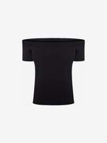Thumbnail for your product : Alexander McQueen Off the Shoulder knit Top