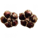 Thumbnail for your product : Chanel Burgundy Earrings