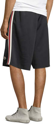 Moncler Men's Side-Stripe Pull-On Shorts